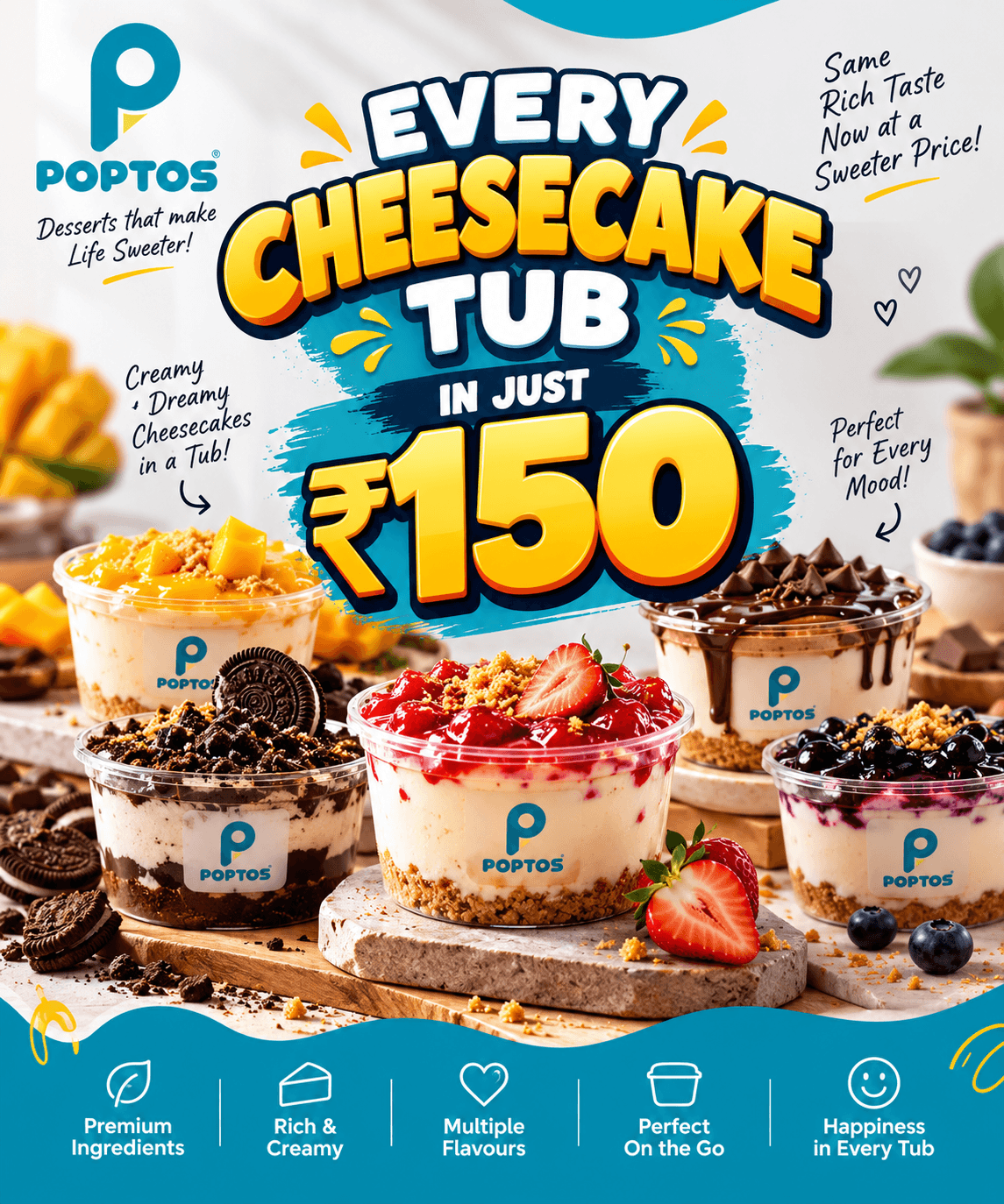 Any Cheese Cake 150 at POPTOS SOUTH BOPAL